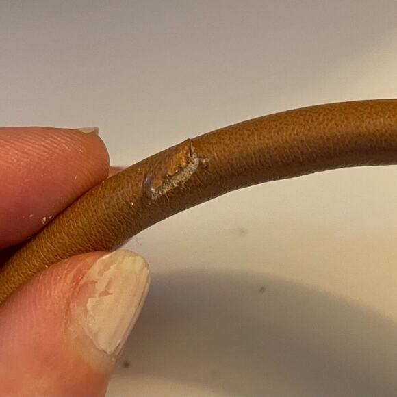 H&M Navy & Ivory Boho Raffia Straw Tote Shoulder Beach Bag Lined, Beige Handles - Picture 15 of 15